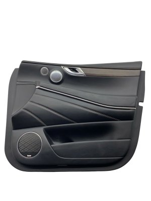 2021-2024 Genesis GV80 Black Door Interior Trim Panel with Lexicon Audio - Front, Right (Passenger) (Used OEM)