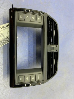 2017-2020 Jaguar F-Pace Black Dashboard Display Trim Panel with A/C Vents and Switches (Used OEM)