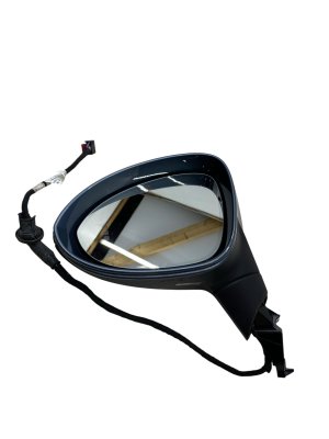 2019-2024 Porsche Cayenne Blue Power Heated Auto Dimming Memory Door/Side View Mirror - Front, Left (Driver) (Used OEM)