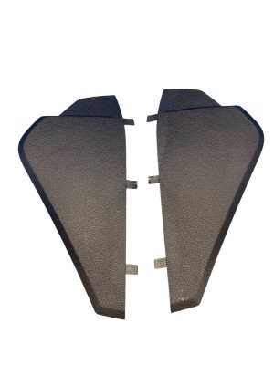 2019-2025 Audi Q3 Black Dashboard End Cap Trim Panel Set - Front (Used OEM)