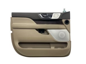 2022-2024 Lincoln Navigator Tan Door Interior Trim Panel - Front, Left (Driver) (Used OEM)