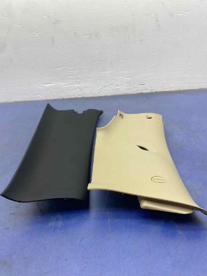 2019-2025 Ram 1500 Beige Upper and Lower C-Pillar Trim Panel Set - Right (Passenger) (Used OEM)