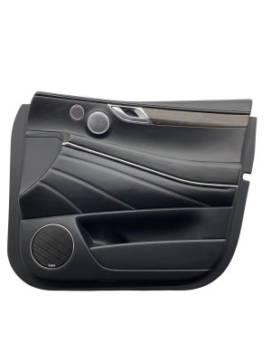 2021-2024 Genesis GV80 Black Door Interior Trim Panel with Premium Audio - Front, Right (Passenger) (Used OEM)