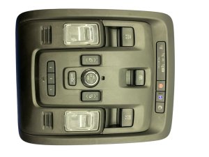 2021-2025 GMC Yukon XL Jet Black Overhead Console with Sunroof Switch and Power Folding Seat Controls - Front (Used OEM)