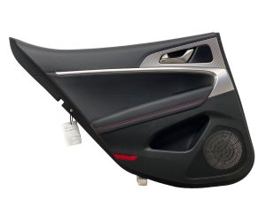 2022-2023 Genesis G70 Black Door Interior Trim Panel with Lexicon Audio - Rear, Left (Driver) (Used OEM)