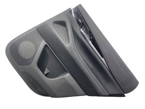 2022-2024 INFINITI QX60 Black Door Interior Trim Panel with Switch and Handle - Rear, Right (Passenger) (Used OEM)