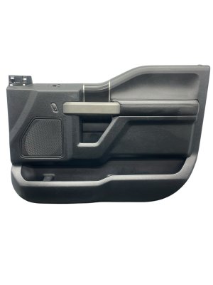 2015-2020 Ford F-150 Black Door Interior Trim Panel - Front, Right (Passenger) (Used OEM)