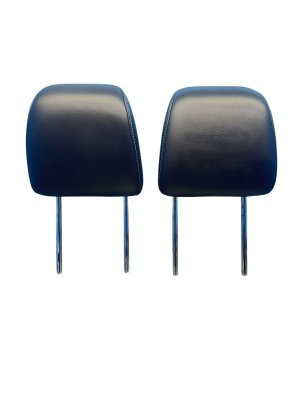 2019-2023 Lincoln Nautilus Ebony (Black) Seat Leather Headrest Set - Front, Left (Driver) (Used OEM)
