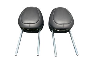  Tesla Model x Black Seat Headrest Set - Front, Right (Passenger) (Used OEM)