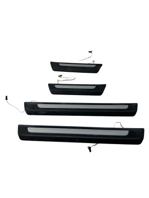 2017-2025 Audi Q7 Illuminated Front and Rear Door Sill Scuff Plate Set (Used OEM)