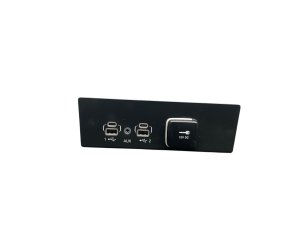 2022-2024 Jeep Grand Cherokee Center Console Dual USB Charge Port with Aux and Accessory Outlet (Used OEM)