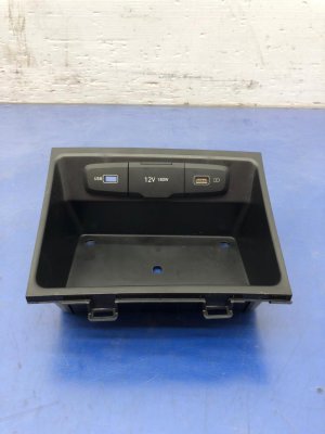 2022-2023 Hyundai Santa Cruz Center Console Storage Compartment Tray with 12V and USB Port (Used OEM)