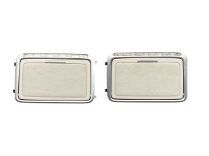 2017-2020 Mercedes-Benz E350 Tan Overhead Illuminated Vanity Mirror Set - Rear (Used OEM)