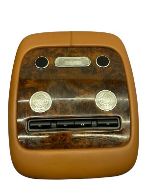 2003-2012 Bentley Continental Tan Overhead Console with Dome Light - Rear (Used OEM)