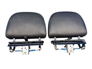 2017-2025 Audi Q7 Black 3rd Row Seat Headrest Set - Rear, Right (Passenger) (Used OEM)