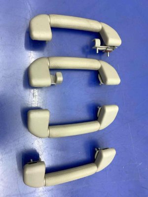 2014-2021 INFINITI QX80 Gray Front and Rear Interior Grab Bar Handle Set (Used OEM)
