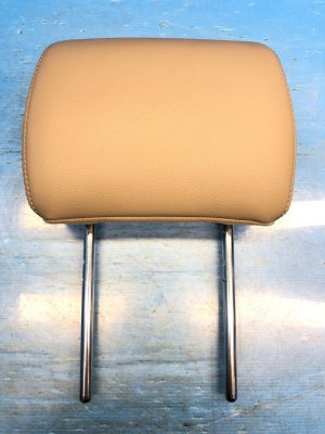 2018-2021 Ford Expedition Beige Seat Leather Headrest - Front, Right (Passenger) (Used OEM)