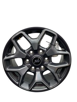 2021-2025 Ford Bronco Gray 17-Inch Double Spoke Machined Charcoal Alloy Wheel (Used OEM)