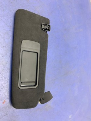 2011-2016 BMW 528i Black Illuminated Cloth Sun Visor - Front, Right (Passenger) (Used OEM)