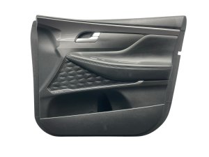 2021-2023 Hyundai Santa Fe Obsidian Black Door Interior Trim Panel with Harman Kardon Speaker Grille - Front, Right (Passenger) (Used OEM)