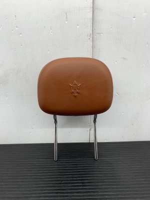 2014-2019 Maserati Ghibli Tan Seat Headrest - Front, Left (Driver) (Used OEM)