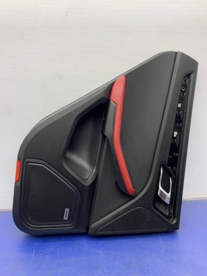 2015-2018 Porsche Macan Red Door Interior Trim Panel with Bose Audio - Rear, Left (Driver) (Used OEM)