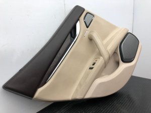 2014-2017 Maserati Ghibli Brown Door Interior Trim Panel - Rear, Left (Driver) (Used OEM)