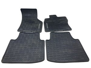 2019-2024 Volkswagen Arteon Black Front and Rear All-Weather Rubber Floor Mat Set (Used OEM)