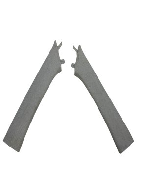 2020-2024 Hyundai Palisade Gray Suede A-Pillar Trim Cover Set (Used OEM)
