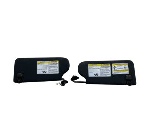 2019-2025 INFINITI QX50 Black Sun Visor with Illuminated Mirror for Panoramic Sunroof - Front, Right (Passenger) (Used OEM)