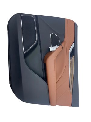2017-2020 Maserati Levante Black Door Interior Trim Panel Assembly - Front, Right (Passenger) (Used OEM)
