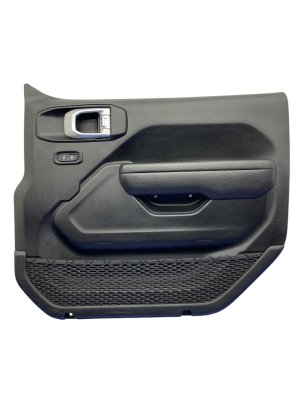 2018-2024 Jeep Wrangler Black Door Interior Trim Panel - Front, Right (Passenger) (Used OEM)