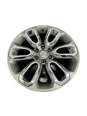 2019-2024 Ram 1500 Open Spoke Painted and Polished Smoked Hyper Wheel with Chrome Inserts (Used OEM)