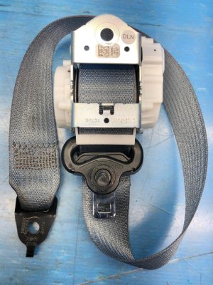 2018-2021 Lincoln Navigator Blue Second Row Outer Seat Belt Assembly - Rear, Left (Driver) (Used OEM)