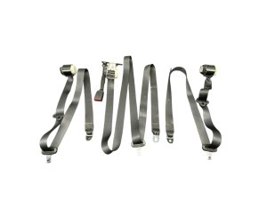 2019-2024 Ram 1500 Black Left and Center Seat Belt Retractor Set - Rear, Right (Passenger) (Used OEM)