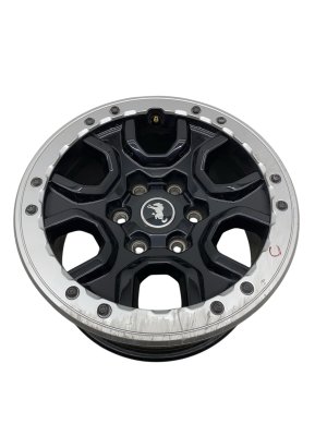 2021-2025 Ford Bronco Black 17x8.5 6-Spoke Beadlock-Capable Alloy Wheel (Used OEM)
