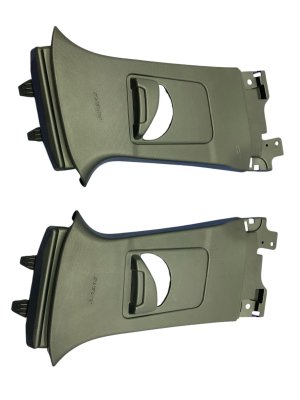 2021-2023 Ford Mustang Mach-E Black Upper B-Pillar Trim Cover Panels - Front (Used OEM)