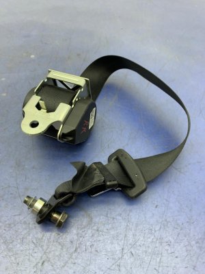 2014-2019 Maserati Ghibli Black Seat Belt Assembly - Rear, Right (Passenger) (Used OEM)