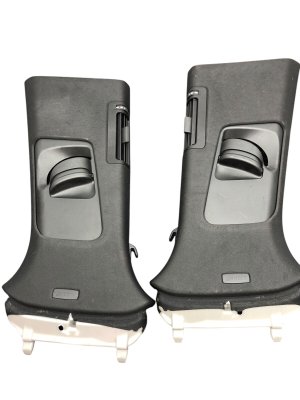2019-2024 Porsche Cayenne Black Upper B-Pillar Interior Trim Panel Set (Used OEM)