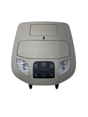 2022-2025 Chrysler Pacifica Gray Overhead Console Dome Light Panel with Sunroof Control - Front (Used OEM)