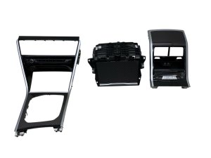 2019-2025 BMW M850i xDrive Center Console Cover and Sliding Cupholder Carbon Fiber Trim Set - Front (Used OEM)