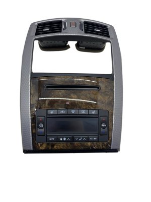 2006-2009 Cadillac XLR Brown Climate Control Panel with Bezel Trim - Front (Used OEM)