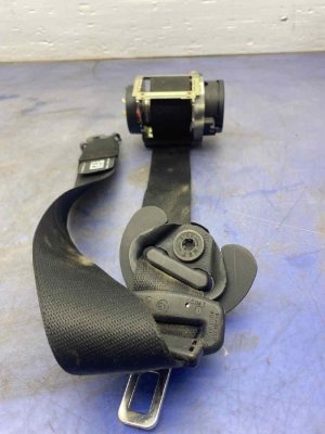 2011-2016 BMW 528i Black Seat Belt Assembly with Pretensioner - Front, Right (Passenger) (Used OEM)