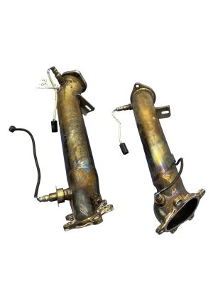 2009-2024 Nissan GT-R High-Flow Race Downpipes with O2 Sensors (Used OEM)