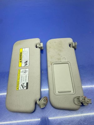 2021-2025 Kia Sorento Gray Panoramic Sunroof Sun Visor Set - Front (Used OEM)