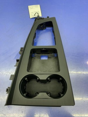 2018-2020 Audi S5 Black Center Console Cup Holder Shifter Trim Cover - Front (Used OEM)