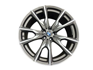2019-2022 BMW X7 Gray 22x10.5 5 V-Spoke Machined Gray Alloy Wheel (Used OEM)