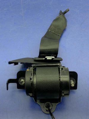 2018-2023 Ford Mustang Ebony (Black) Seat Belt Assembly - Rear, Right (Passenger) (Used OEM)