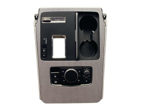 2024-2025 Mazda CX-90 Center Console Upper Trim Panel with Cup Holder and Radio Control Switch - Front (Used OEM)
