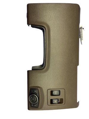2018-2020 Ford F-150 Java (Brown) Lower Knee Trim Panel with Push Start and Switches - Front (Used OEM)